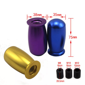 Car Gear <b>Shift</b> <b>Knob</b> Aluminum Alloy Missile Style Red Blue Black Gold Purple Rainbow Lightweight PDT47 - Product Image 2