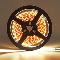 Bande LED Super Lumineuse à Commande Vocale USB, 8mm, Revêtement Cuivre, Alimentation par Batterie, Découpable, Blanc SMD2835, CRI 90, IP65