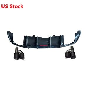 Diffusore Posteriore in Fibra di Carbonio per <span class=keywords><strong>Audi</strong></span> <span class=keywords><strong>A5</strong></span> S5, Stile S5 con Spoiler Sottoparaurti e Terminale di Scarico, per Modelli 2017 2018 <span class=keywords><strong>2019</strong></span> - Product Image 1