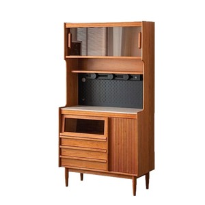 Japanese Style Solid Wood Sideboard Cherry Wood <b>Storage</b> Cabinet For Living Room Small Apartment <b>Narrow</b> Design - Product Image 5
