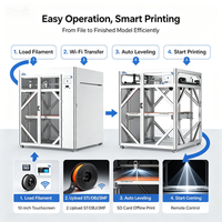 Imprimantes 3D de qualité industrielle, nivellement automatique, connectivité USB/Wifi, garantie 1 an, état neuf, modèles d'impression 3D PLA