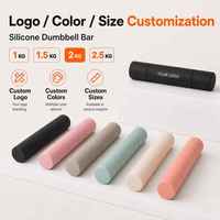 Haltères en silicone personnalisés de 2 kg, magnétiques, solides, réglables, pour femmes, pour la maison, la salle de sport, le Pilates