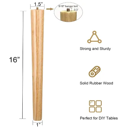 Großhandel Holz möbel Beine Konische Tischbeine Holz Tisch fuß für Möbel