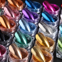 23 Poudres à Ongles Chrome Scintillantes les Plus Vendues - Motif Ciel Étoilé MJ029 Haute Brillance Premium pour Salons de Manucure Professionnels