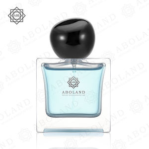 Wholesale <b>Perfume</b> <b>Bottle</b> Best Quality 50ml Simple Style <b>with</b> Black Plastic Lid - Product Image 1