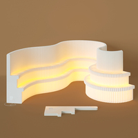 NOUVEAU Cloison portable pliante en carton alvéolé en papier kraft accordéon pour la maison, la foire et l'exposition.