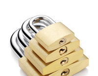 Cadenas en laiton en gros à prix d'usine, logo personnalisé avec clés différentes