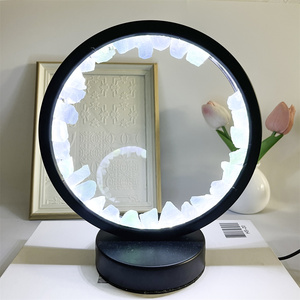 Tinh Thể Tự Nhiên Đèn Thạch Anh Tím <span class=keywords><strong>Citrine</strong></span> Rõ Ràng Thạch Anh Arc Vòng Pha Lê Chiếu Sáng Đèn Bàn Cho Trang Trí Nội Thất - Product Image 4