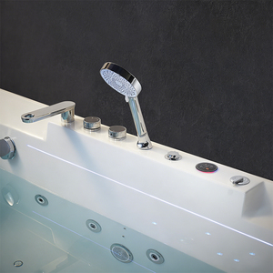 Baignoire en acrylique avec fonction jet d'eau Spa Salle de bain Jacuzzi Intérieur 2 Personnes - Product Image 4