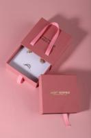 Boîte cadeau de luxe personnalisée avec logo pour bijoux, tiroir en papier recyclable haut de gamme avec revêtement UV et impression sérigraphiée pour montres et lunettes