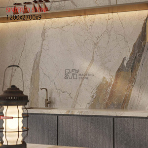 Dalle en pierre frittée San <span class=keywords><strong>Carlo</strong></span>, luxe moderne, comptoirs de cuisine d'hôtel, meuble-lavabo de salle de bain, revêtement mural, pierre artificielle - Product Image 3