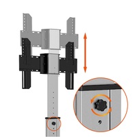 Rotation réglable en hauteur Led Lcd Plasma TV chariot support montage au sol métal universel Mobile 360 degrés roulant TV chariots