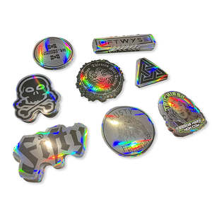 Impresión personalizada troquelado holograma autoadhesivo logo pegatina vinilo impermeable Logo etiqueta holográfica - Product Image 2