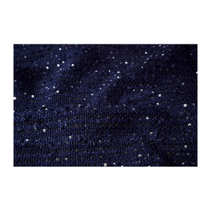 ผ้าทวีดแฟนซีคุณภาพพรีเมียม ผลิตในเกาหลี สีกรมท่า-ดำ ผ้าตาข่ายเมทัลลิกแบบสลับลาย ทอแบบแฟนซี รับผลิตแบบ OEM และ ODM ผ้าทอสั่งทำพิเศษ - Product Image 3