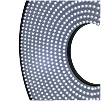 Lampe d'inspection à vision artificielle à anneau LED réglable avec variateur d'intensité pour microscope