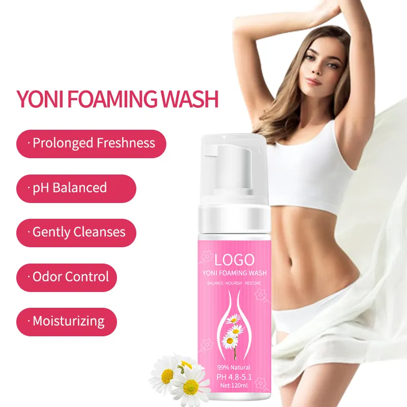 OEM/ODM Custom Intimate Foam Wash organic PH Balanced vaginal Hygiene Yoni Wash Female Vagina Foam Wash