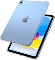 Étui transparent pour tablette iPad A16 11e génération 2025 10e 2022 10,9 pouces, coque antichute en TPU avec protection des quatre coins