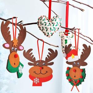 Kit de artesanía de Reno para <span class=keywords><strong>Navidad</strong></span>, 4 piezas, decoración de Reno de fieltro - Product Image 4