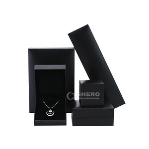 Cajas de Joyería al por Mayor, de Piel Sintética PU Azul Personalizada, de Primera Calidad, para Collares, Pulseras, Anillos y Pendientes - Product Image 5