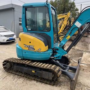 รถขุดขนาดเล็ก Kubota KX135 มือสองจากญี่ปุ่นแท้ น้ำหนัก 3.5 ตัน ระบบไฮดรอลิก ชั่วโมงการใช้งานต่ำ แบบ Zero Tail เหมาะสำหรับงานฟาร์มและจัดสวน - Product Image 1