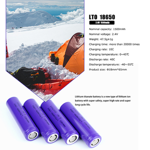 Batería de titanato de litio HAKADI LTO <span class=keywords><strong>18650</strong></span> 2,4 V 1500mAh 10C celda de batería LTO de alta descarga para paquete de batería diy para 48V 52V - Product Image 3
