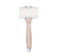 Marteau de sculpture sur cuir en forme de T manche en bois outil de sculpture sur cuir Nylon outil de sculpture sur cuir maillet