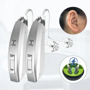 New Product 2024 Digital Magnetic Mini BTE Hearing Aid China Audifonos Aparatos Auditivos Rechargeable Hearing Aids