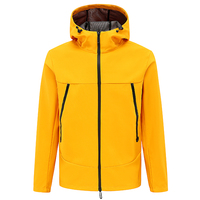 Veste coupe-vent personnalisée unisexe avec doublure en maille, col à capuche, veste softshell respirante légère, saison automne hiver, tissu tissé