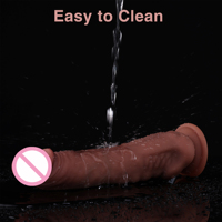 Hismith Dildo en silicone double densité de 10 pouces avec fonction de pulvérisation, longueur insérable de 8,7 pouces avec système KlicLok, jouets pour adultes de qualité supérieure et sans danger pour le corps