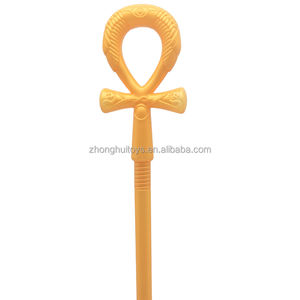 Varita Mágica del Faraón <span class=keywords><strong>Egipcio</strong></span>, Accesorio de <span class=keywords><strong>Disfraz</strong></span> para Fiesta de Halloween, Cetro de Diosa Maga, Bastón del Rey Mítico de Navidad - Product Image 3