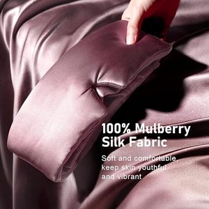 מסכת עיניים משוקלל ארומתרפיה עם משי מתות 100% לעיניים יבשות, מסיכת עיניים מיקרוגל - Product Image 3