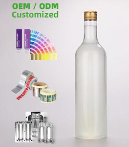 25oz (750ml) Reciclar Garrafas de Vinho com Serigrafia-Vazio Transparente Longo Pescoço para Tequila/Patron - Product Image 3