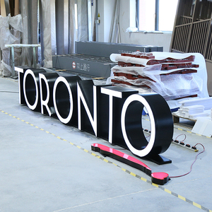 ป้ายไฟ 3 มิติ ตัวอักษรช่องแสงขนาดใหญ่ ป้ายโลโก้ธุรกิจ ป้ายโฆษณาภายนอกและภายในอาคาร ป้ายไฟ LED แบบกำหนดเองสำหรับธุรกิจ - Product Image 3