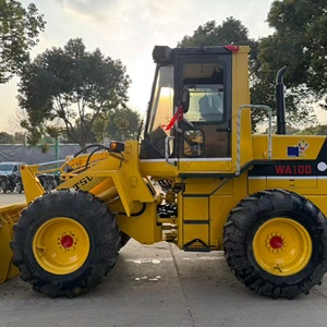 Cargadora de Ruedas Komatsu WA100, Capacidad de Carga Nominal de 7 Toneladas, Motor, Bomba, Caja de Cambios, Hidráulica, Neumáticos Amarillos para Carretera, Construcción, Minería, Logística - Product Image 3