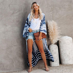 Tunique d'été Femmes Hooded Beachwear Robe De <span class=keywords><strong>Plage</strong></span> Kaftan Maillot de bain Cover Up Bohemian Printed Women Beach Dress - Product Image 1