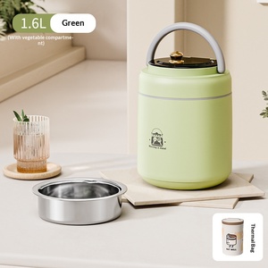 Termo de Acero Inoxidable 304 con Aislamiento al Vacío, Boca Ancha, con Cuchara Plegable para Adultos, Recipiente para Sopa y <span class=keywords><strong>Almuerzo</strong></span> para Viajes - Product Image 6