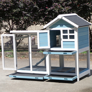 Small Outdoor Rabbit Hutch Wood <strong>Bunny</strong> Cage for Pets Solid Pattern Small Animals <strong>House</strong> - Product Image 5