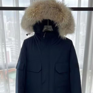 Nouvelle veste en jean vintage de haute qualité pour <span class=keywords><strong>homme</strong></span>, automne, 100% coton, parka imperméable, manteau d'extérieur en duvet de canard - Product Image 1