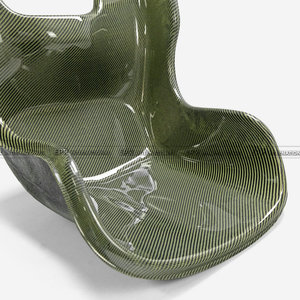 Funda universal grande para asiento de karting, amarilla, de Kevlar y carbono - Product Image 4