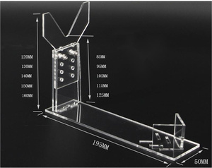 Acrylic <strong>Display</strong> Stand General <strong>Gun</strong> Holder 5 Gears Adjustable Clear Acrylic Short <strong>Gun</strong> Model Showing Rack - Product Image 3