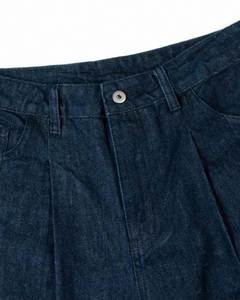 Jeans OEM du fabricant Jean baggy vintage taille haute personnalisé en denim brut pour hommes Y2K/Hip Hop hiver Rivet surdimensionné jambes larges - Product Image 4