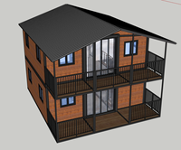 Maison conteneur extensible à 2 étages, préfabriquée, conteneurs pliables de 20 pieds à vendre