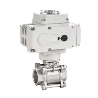 Válvula de Bola de Dos Vías de 3 Piezas, Rosca Hembra NPT de 1 1/2 Pulgadas, Tipo O/V, de Alta Calidad, Eléctrica, de Acero Inoxidable SS304/SS316, Marca CarpJourney Q911F