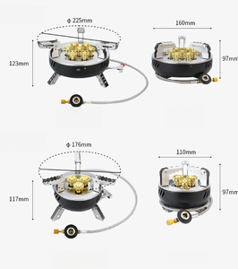 휴대용 접이식 스테인레스 스틸 금속 부탄 프로판 가스 스토브 수동 경량 실용적인 야외 캠핑 스토브 가스 절약 - Product Image 6