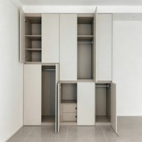 Lemari Dapur Putih Modern RTA Desain Shaker untuk Apartemen, Vila, Hotel, Proyek Rumah, Renovasi, Kontraktor, Pembangun