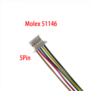 Кабельный монтажный комплект Molex 51146-0500, 5-контактный, шаг 1,25 мм, 26AWG, медный провод-плата, для подключения плат управления мини-оборудования - Product Image 1