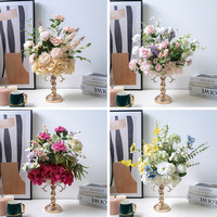 Fleurs artificielles pour centre de table, décoration de mariage, vente en gros, conception personnalisée, décoration d'événements, fournisseur d'usine, commande en gros