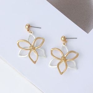 Venta al por mayor último diseño de moda Popular Vintage Premium flores <span class=keywords><strong>estambre</strong></span> pendientes de aleación para las mujeres - Product Image 5