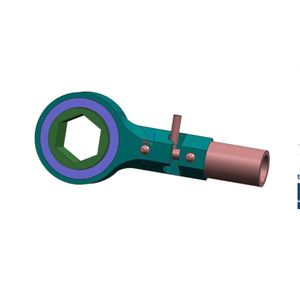 Jeu de clés à cliquet Outil de réparation en acier au carbone Combinaison universelle Couple 72 dents Clé à cliquet - Product Image 5