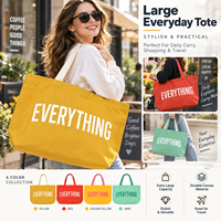 Sac fourre-tout promotionnel en toile personnalisé, grand format, 4 couleurs vives, avec poignée renforcée et fond large